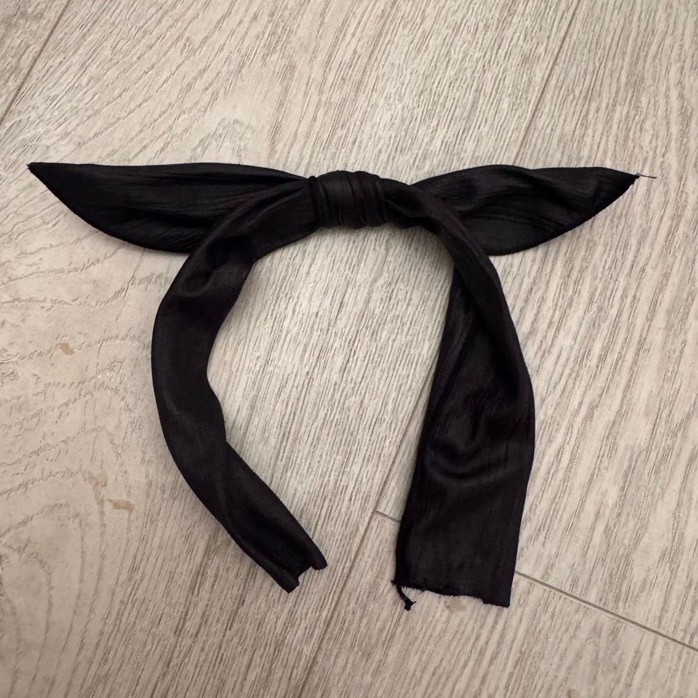 Elegant Black Hair Scarf